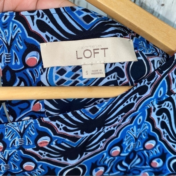 Loft Blue Paisley Blouse - Picture 5 of 5
